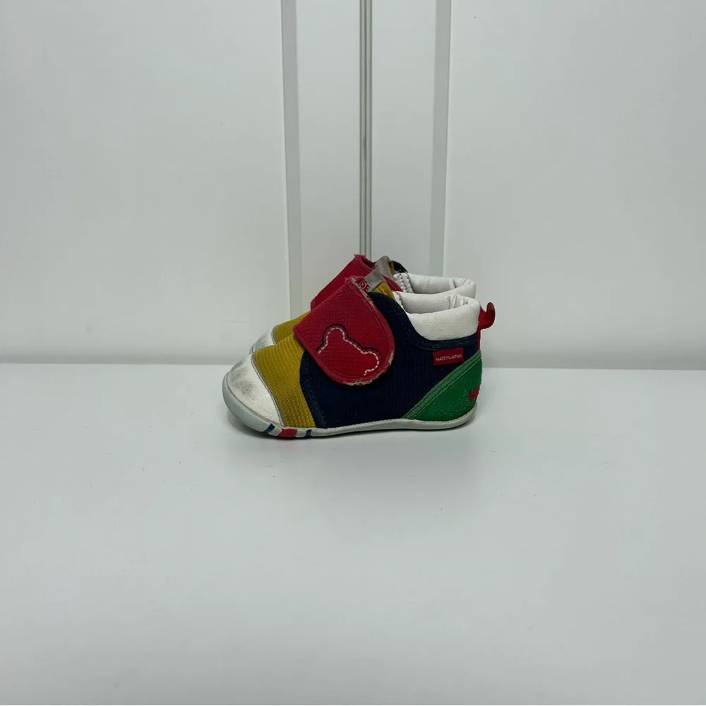 Miki house first shoes red blue yellow